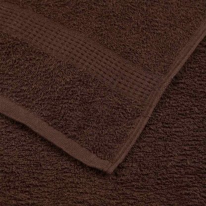 Handdoeken FROGN 10 st 50x100 cm 360 g/m² bruin
