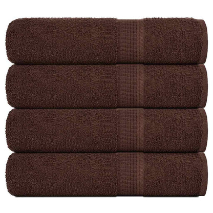 Douchehanddoeken FROGN 4 st 70x140 cm 360 g/m² bruin