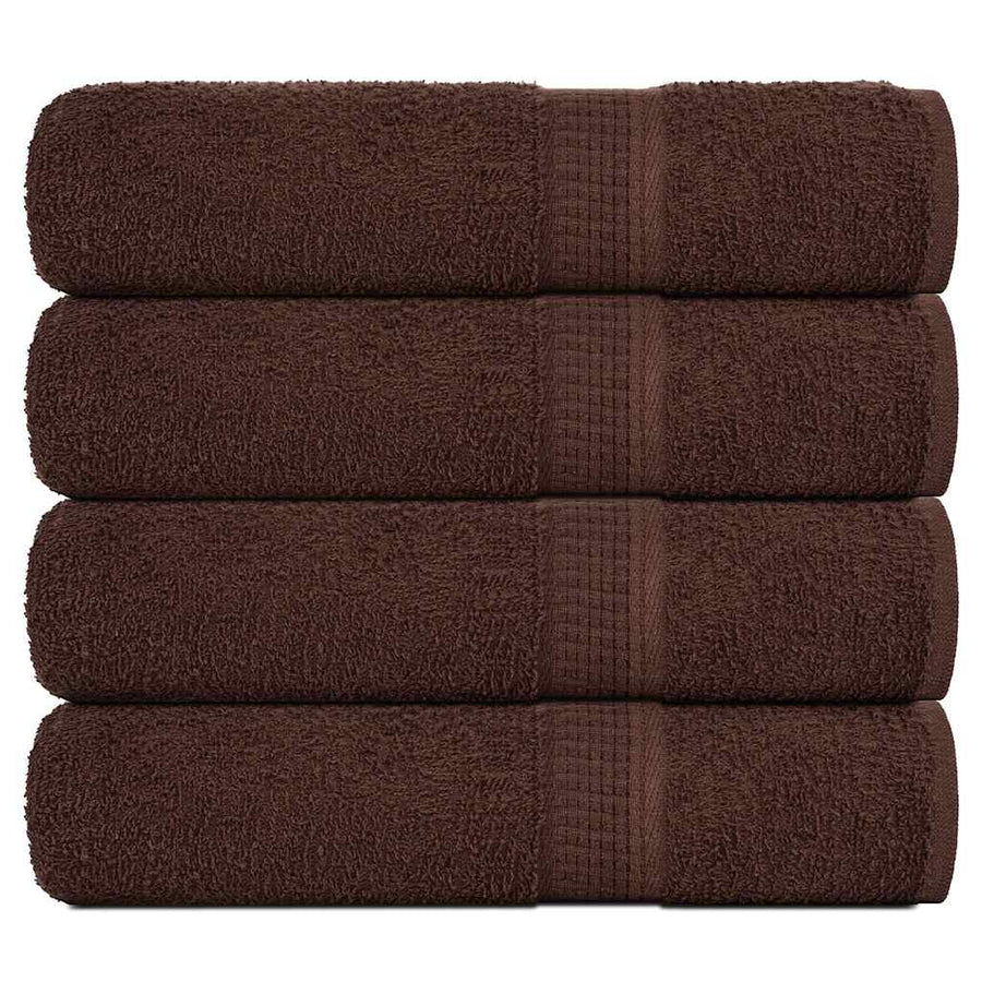 Douchehanddoeken FROGN 4 st 70x140 cm 360 g/m² bruin