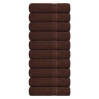 Douchehanddoeken 10 st 70x140 cm bruin