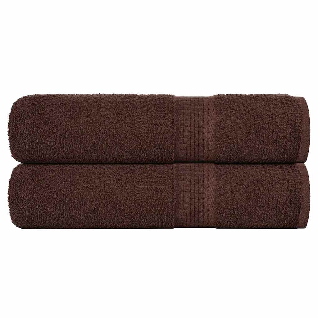 Badhanddoeken FROGN 2 st 100x150 cm 360 g/m² bruin