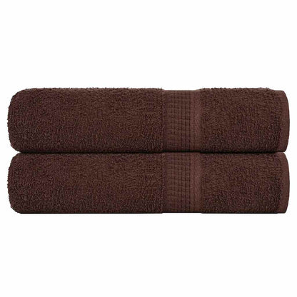 Badhanddoeken FROGN 2 st 100x150 cm 360 g/m² bruin