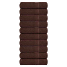 Badhanddoeken 10 st 100x150 cm 360 g/m² 100% katoen bruin