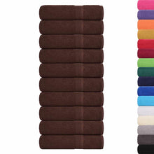 Badhanddoeken 10 st 100x150 cm 360 g/m² 100% katoen bruin