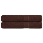 Saunahanddoeken 2 st 80x200 cm katoen bruin