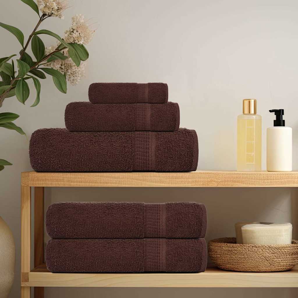 Saunahanddoeken 2 st 80x200 cm 360 g/m² 100% katoen bruin