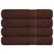 Saunahanddoeken 4 st 80x200 cm bruin 100% katoen