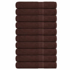 Saunahanddoeken 10 st 80x200 cm bruin 360 g/m²