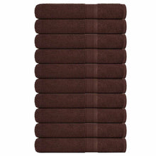 Saunahanddoeken 10 st 80x200 cm 360 g/m² 100% katoen bruin