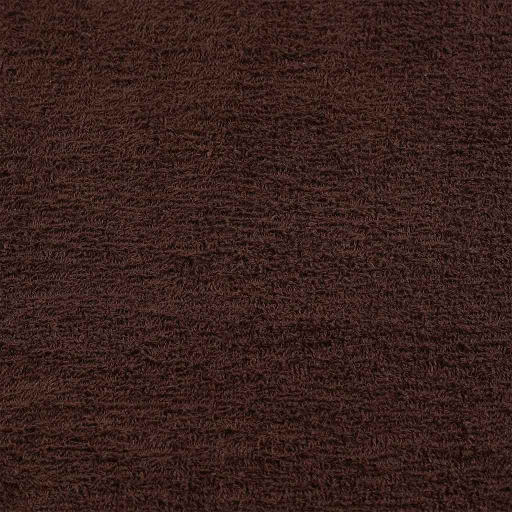 Saunahanddoeken 10 st 80x200 cm 360 g/m² 100% katoen bruin