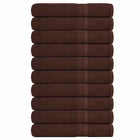 Handdoeken 10 st 100x200 cm bruin