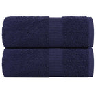 Washandjes 2 st 30x30 cm marineblauw