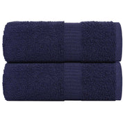 Washandjes 2 st 30x30 cm marineblauw