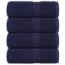 Zeepdoekjes 4 st 30x30 cm 360 g/m² 100% katoen marineblauw