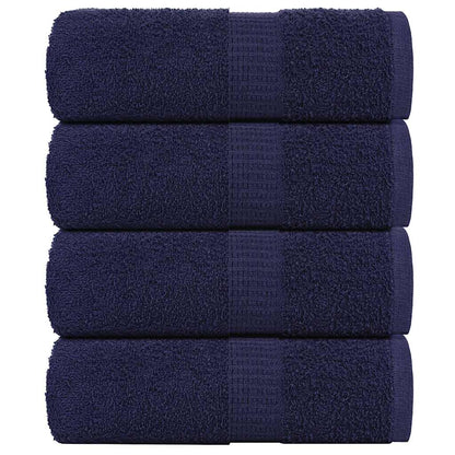 Zeepdoekjes 4 st 30x30 cm 360 g/m² 100% katoen marineblauw