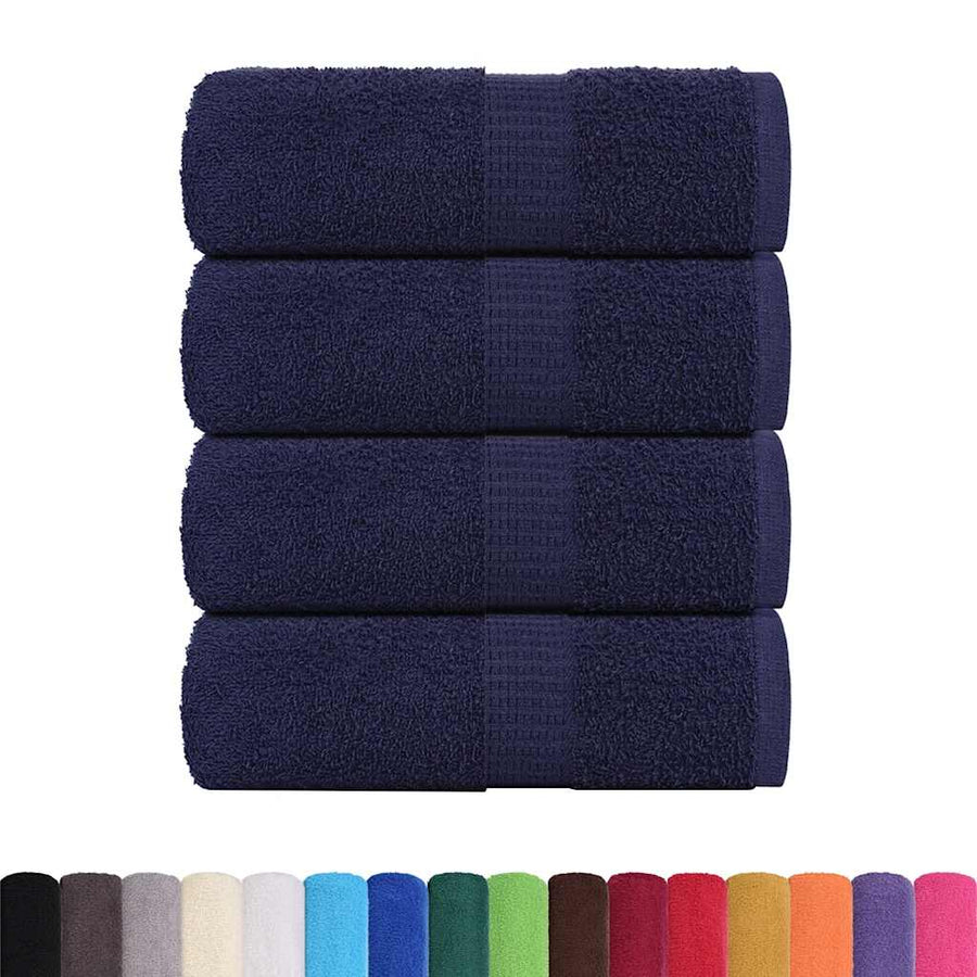 Zeepdoekjes 4 st 30x30 cm 360 g/m² 100% katoen marineblauw