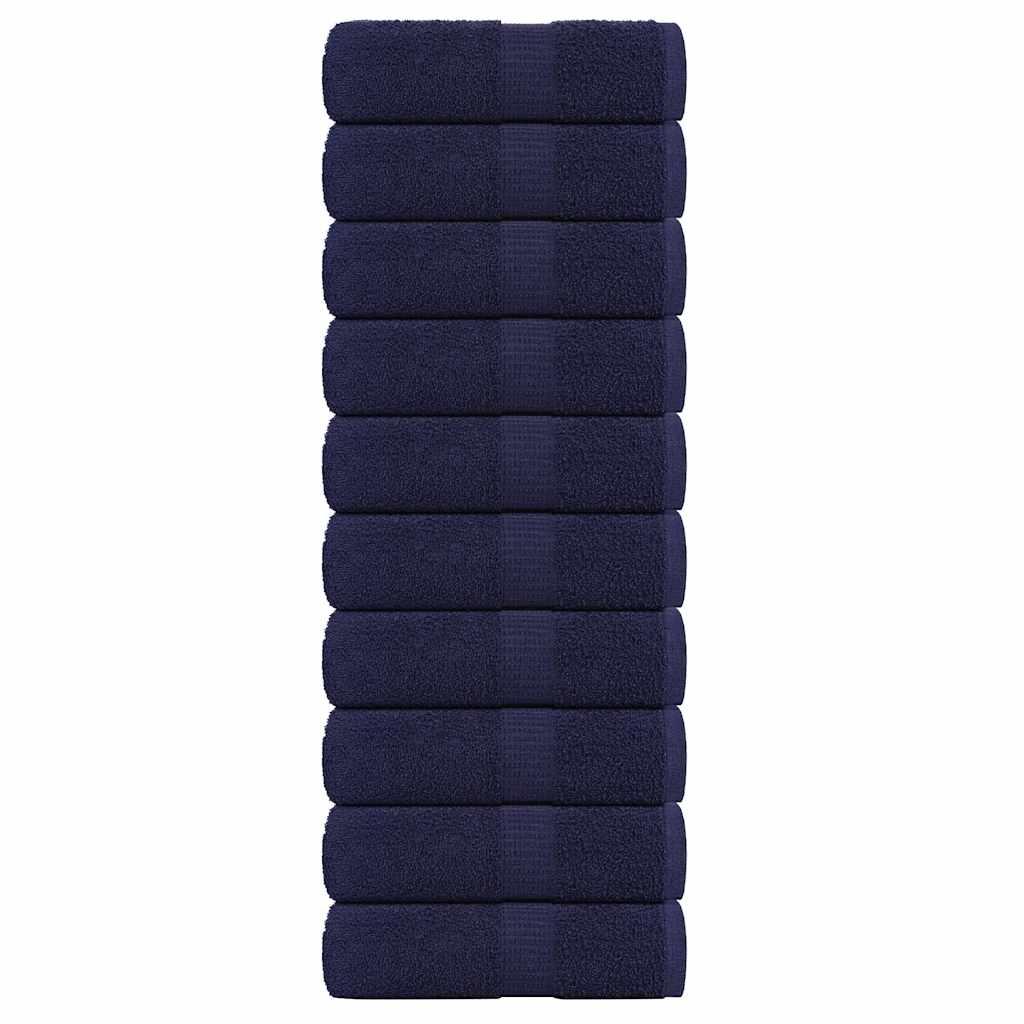 Zeepdoekjes 10 st 30x30 cm 360 g/m² 100% katoen marineblauw