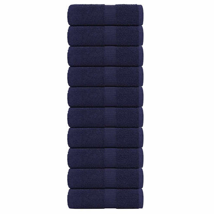 Zeepdoekjes 10 st 30x30 cm 360 g/m² 100% katoen marineblauw