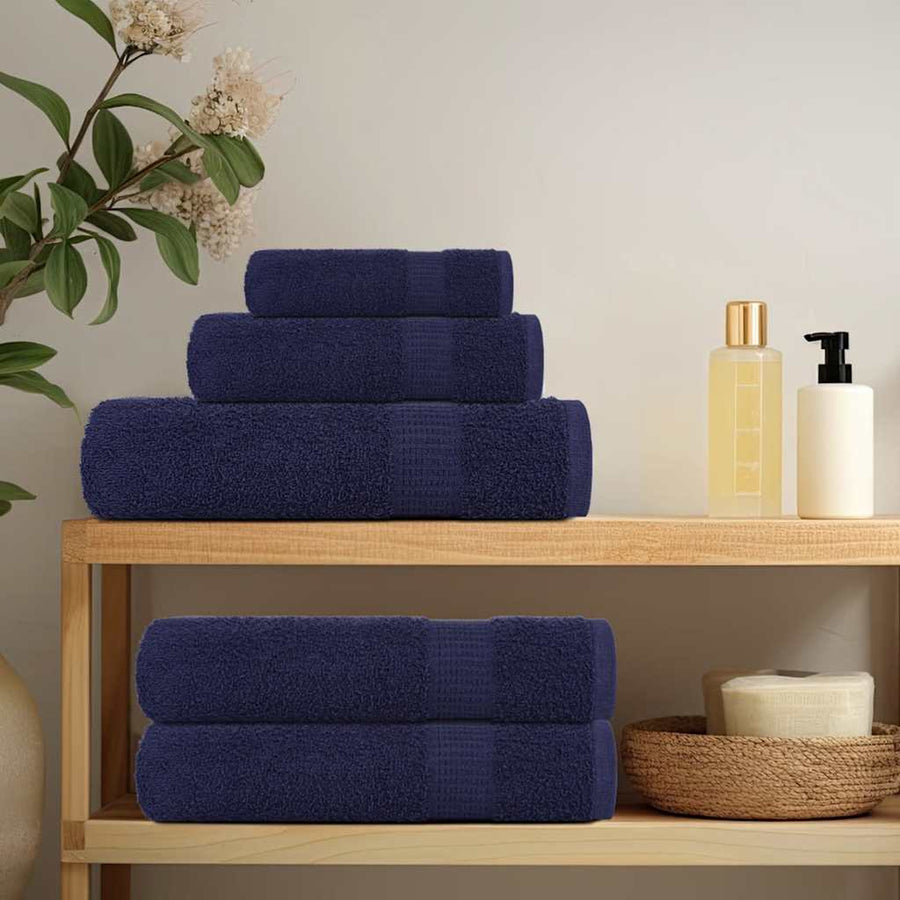 Zeepdoekjes 10 st 30x30 cm 360 g/m² 100% katoen marineblauw