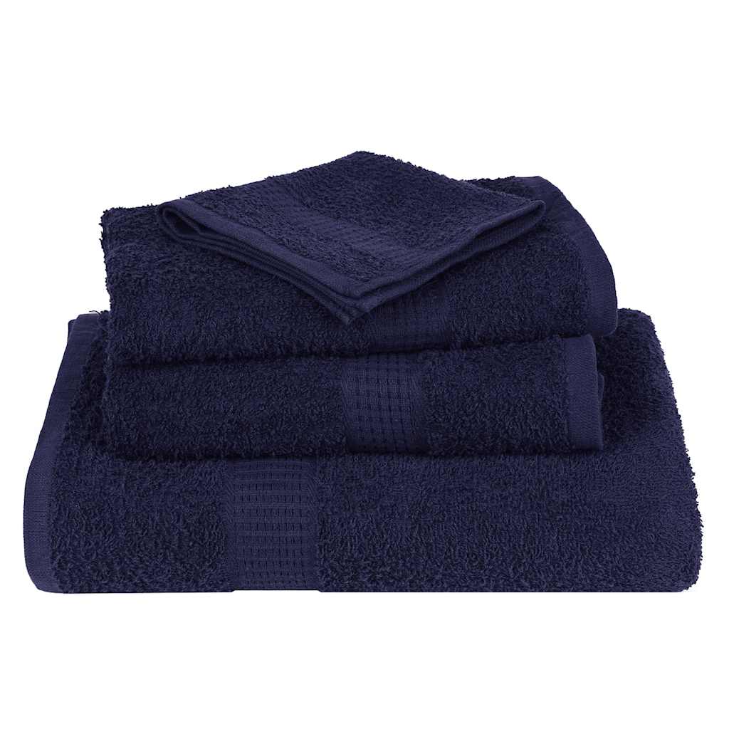 Zeepdoekjes 10 st 30x30 cm 360 g/m² 100% katoen marineblauw