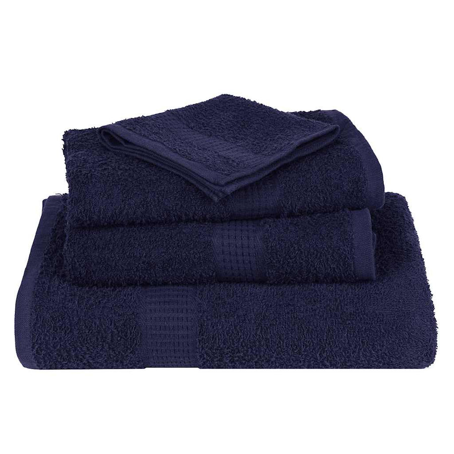 Zeepdoekjes 10 st 30x30 cm 360 g/m² 100% katoen marineblauw