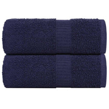 Gastendoekjes 2 st 30x50 cm 360 g/m² 100% katoen marineblauw