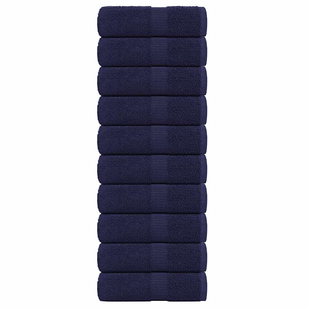 Gastendoekjes 10 st 30x50 cm 360 g/m² 100% katoen marineblauw