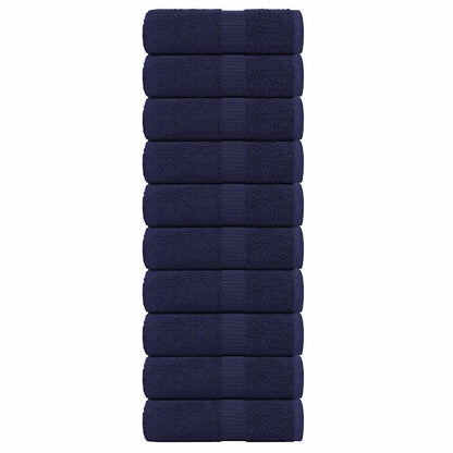 Gastendoekjes 10 st 30x50 cm 360 g/m² 100% katoen marineblauw
