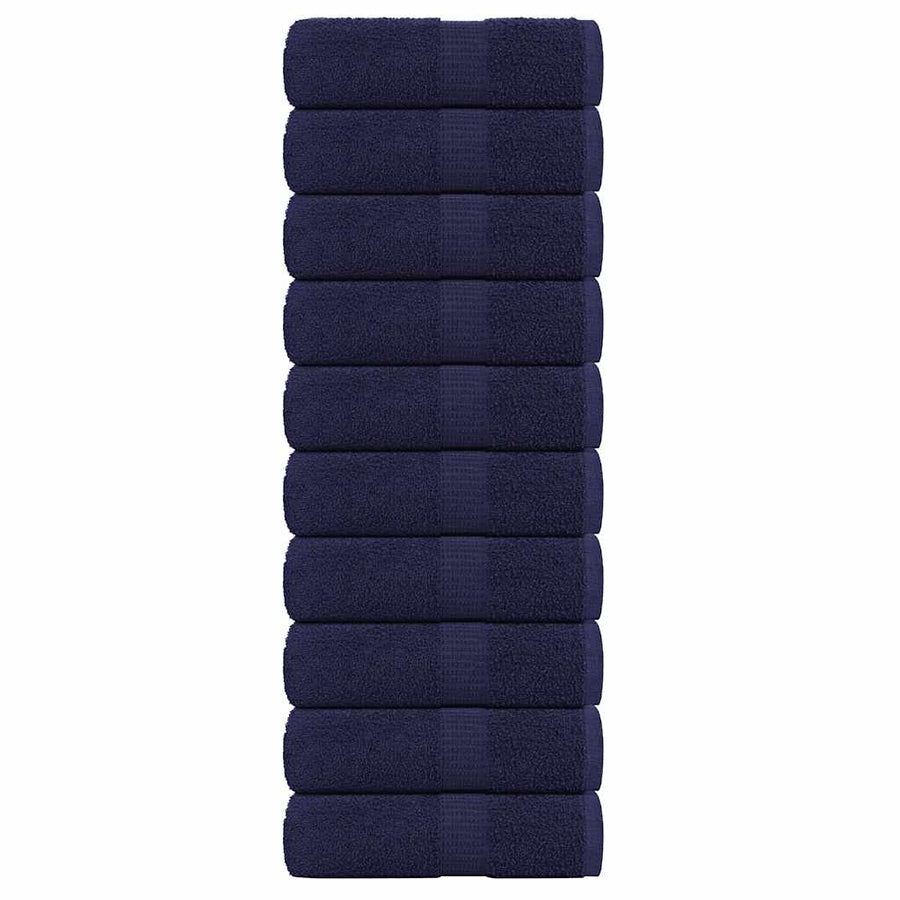 Gastendoekjes 10 st 30x50 cm 360 g/m² 100% katoen marineblauw