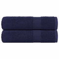 Handdoeken FROGN 2 st 50x100 cm 360 g/m² marineblauw