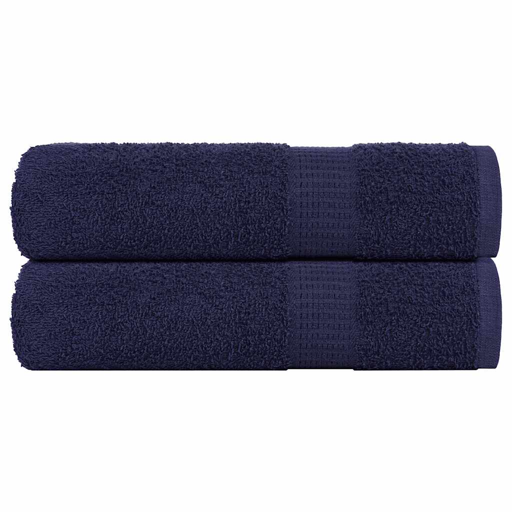 Handdoeken 2 st 50x100 cm 360 g/m² 100% katoen marineblauw