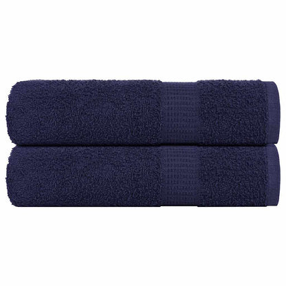 Handdoeken 2 st 50x100 cm 360 g/m² 100% katoen marineblauw