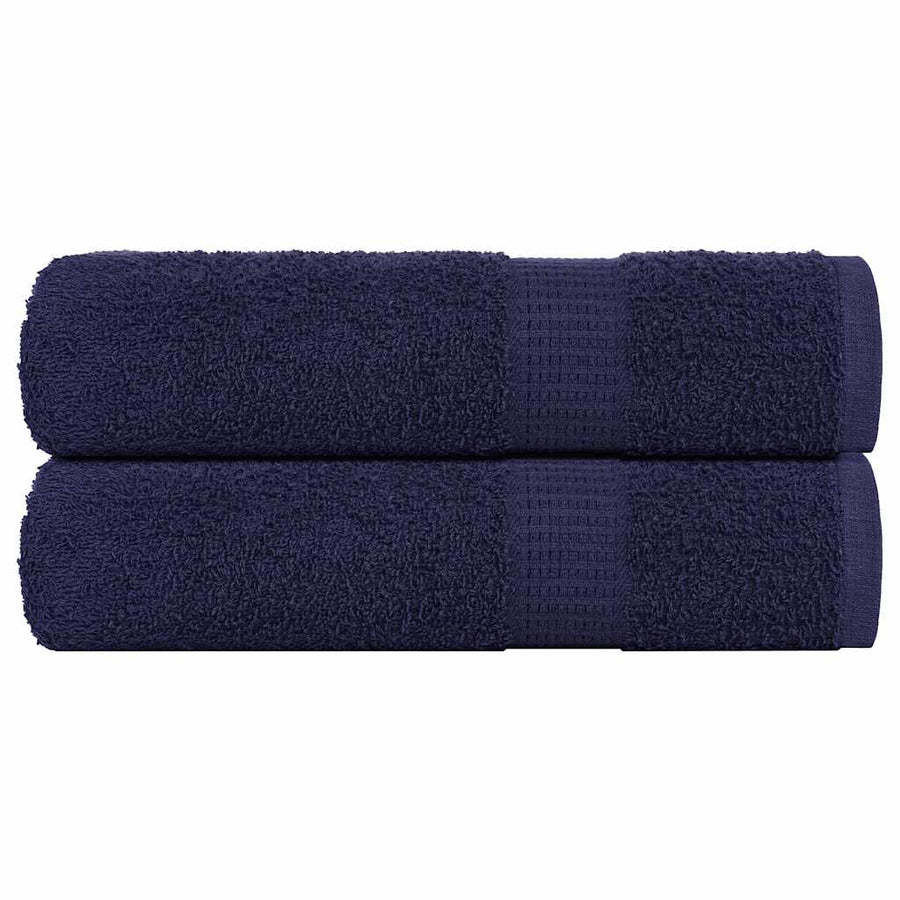 Handdoeken 2 st 50x100 cm 360 g/m² 100% katoen marineblauw