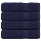 Handdoeken 50x100 cm marineblauw 4 stuks