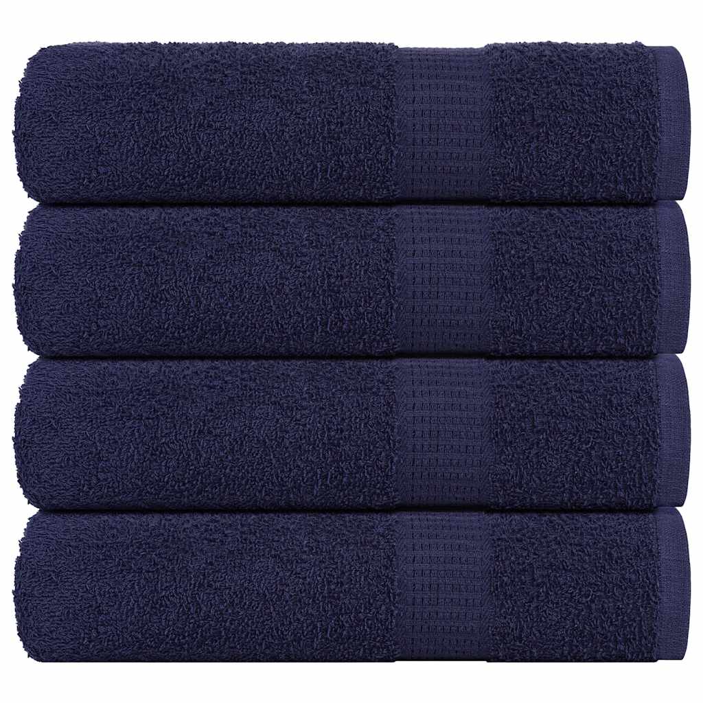 Handdoeken 4 st 50x100 cm 360 g/m² 100% katoen marineblauw