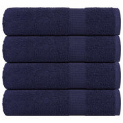 Handdoeken 50x100 cm marineblauw 4 stuks