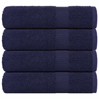 Handdoeken 4 st 50x100 cm 360 g/m² 100% katoen marineblauw