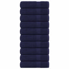 Handdoeken 10 st 50x100 cm marineblauw katoen