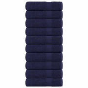 Handdoeken 10 st 50x100 cm marineblauw katoen
