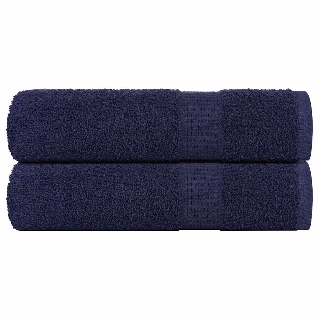 Douchehanddoeken 2 st 70x140cm 360 g/m² 100% katoen marineblauw
