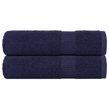 Douchehanddoeken 2 st 70x140cm 360 g/m² 100% katoen marineblauw