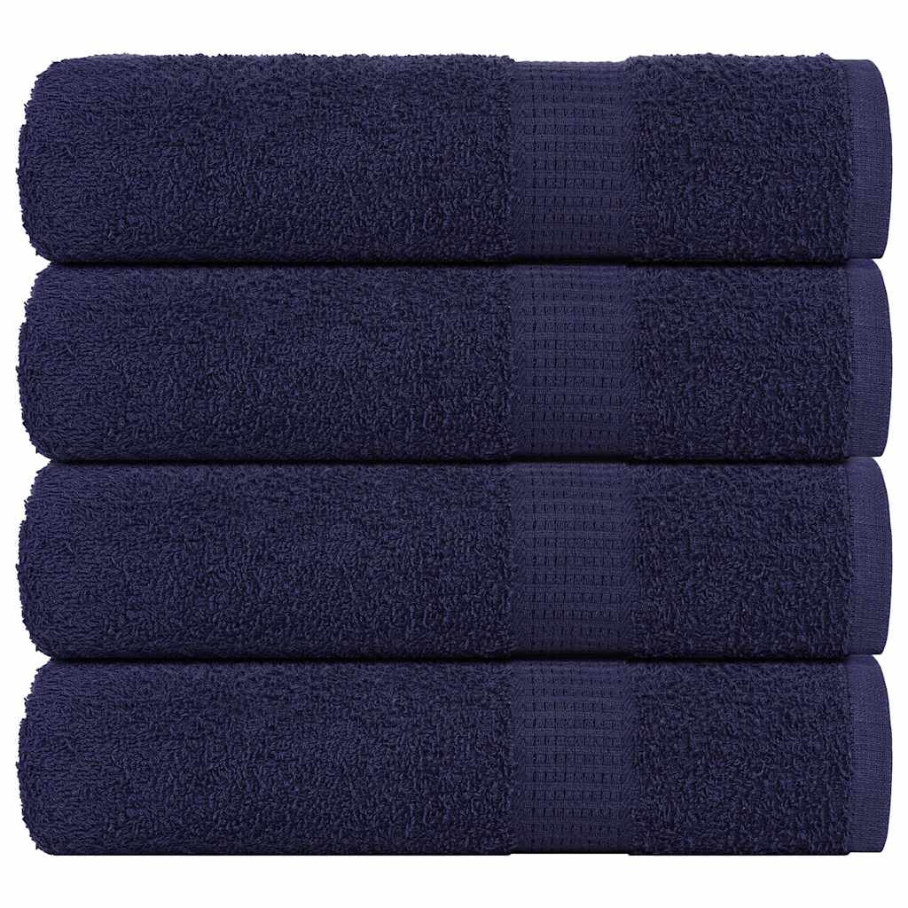 Douchehanddoeken 4 st 70x140cm 360 g/m² 100% katoen marineblauw