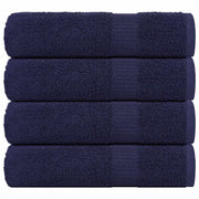 Douchehanddoeken 4 st 70x140 cm marineblauw