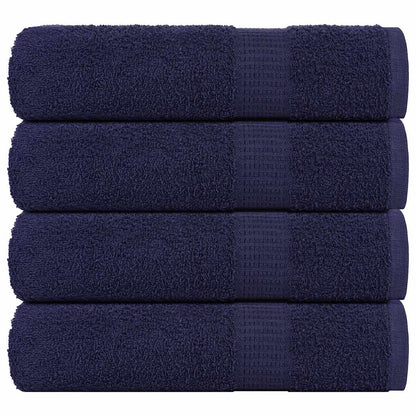 Douchehanddoeken 4 st 70x140cm 360 g/m² 100% katoen marineblauw