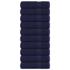 Douchehanddoeken 70x140 cm marineblauw 10 stuks