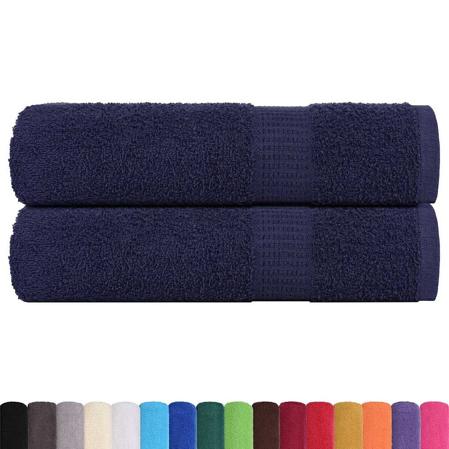 Badhanddoeken 2 st 100x150 cm 360 g/m² 100% katoen marineblauw