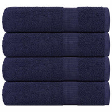 Badhanddoeken 4 st 100x150 cm 360 g/m² 100% katoen marineblauw