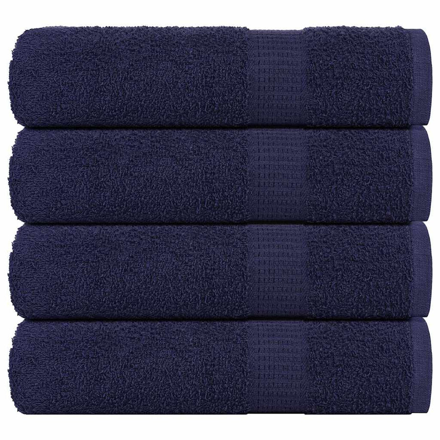 Badhanddoeken 4 st 100x150 cm 360 g/m² 100% katoen marineblauw