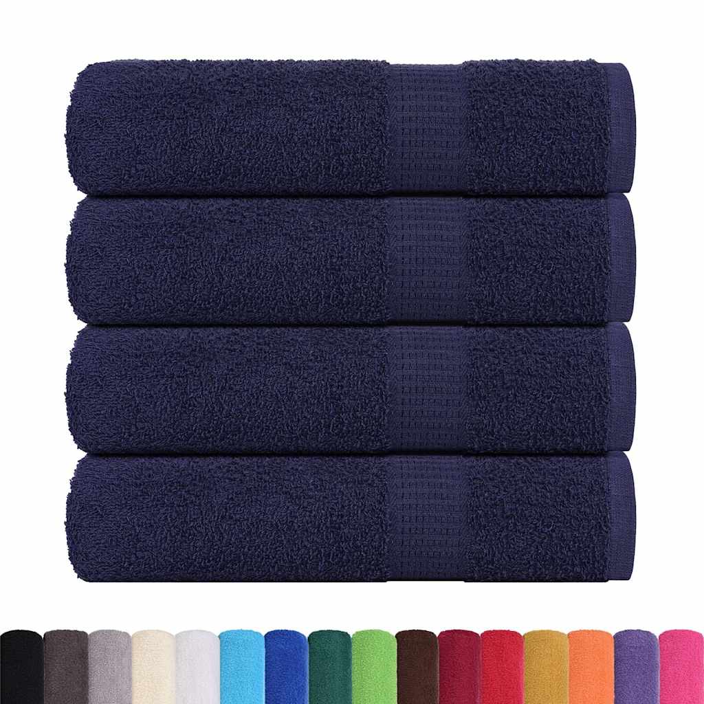 Badhanddoeken 4 st 100x150 cm 360 g/m² 100% katoen marineblauw