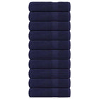 Badhanddoeken 10 stuks 100x150 cm marineblauw